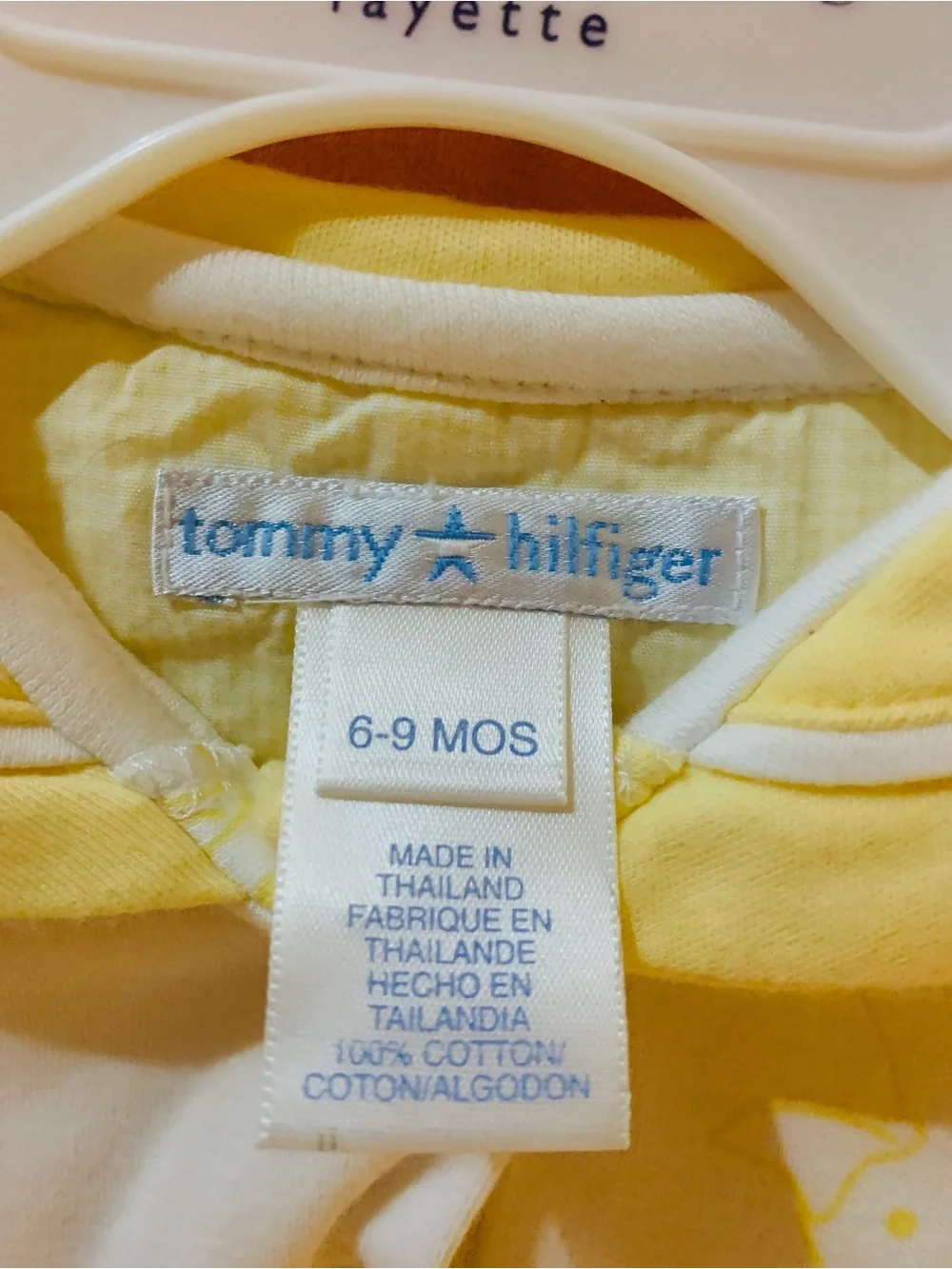 Baby Boy Summer Sets Tommy Hilfiger 6-9M Yellow & Ralph Lauren Navy Striped 3-6M